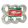 Duck Brand Packaging Tape, 1.88" x 109 yd., Clear, PK6 299016